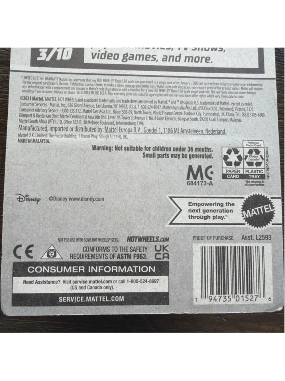 2022 Hot Wheels 35/250 Screen Time-Mickey Mouse 3/10 Disney Steamboat Brown/Gray